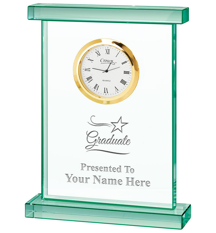 Oxford Jade Crystal Clock