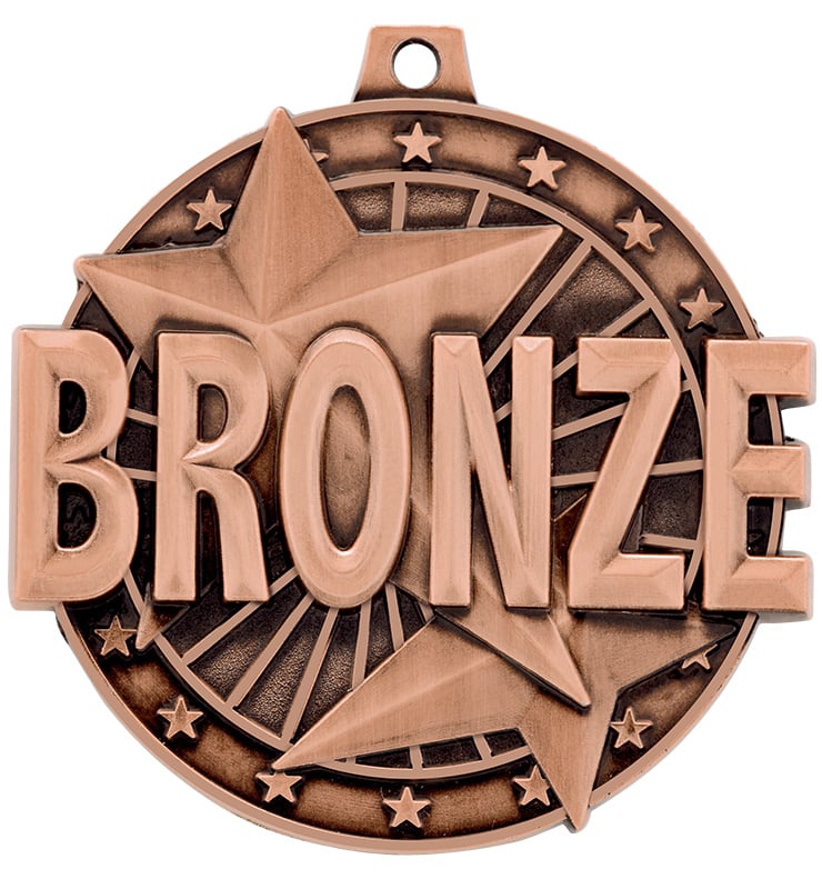 2" "Bronze" Place Medal