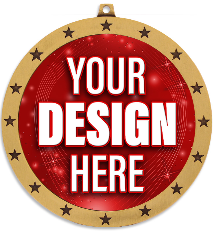 4" Colossal Custom Insert Medal