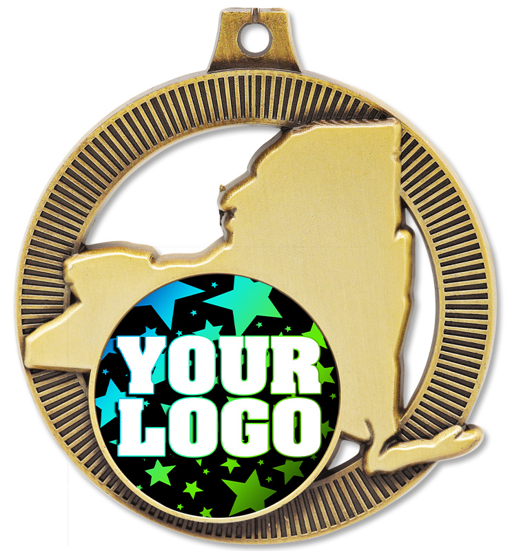 2" New York State Insert Medal