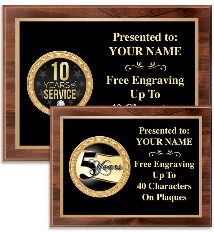 Executive Wood Horizontal Insert Plaque