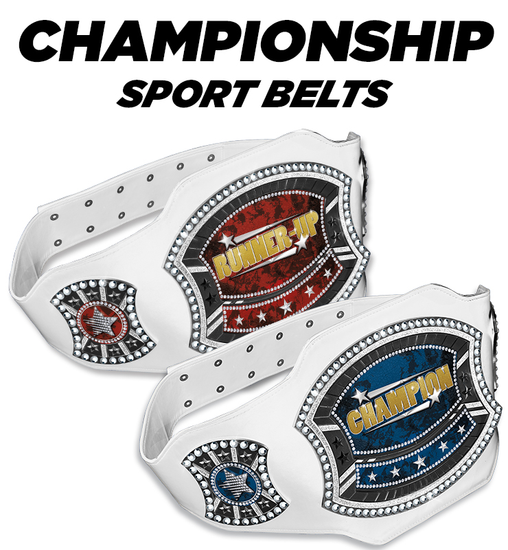 White Championship Sport Belt