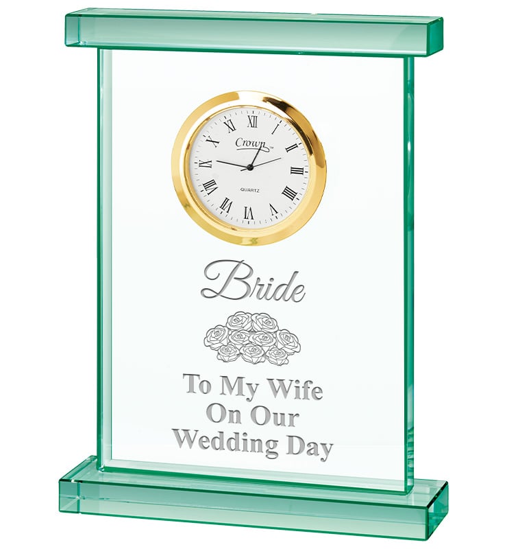 Oxford Jade Crystal Clock