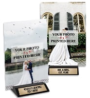 Vertical Metal Photo Display Tile