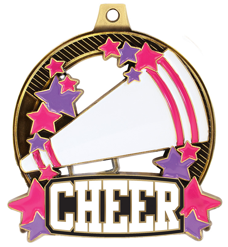 2 1/4" Cheer Shieldz Medals