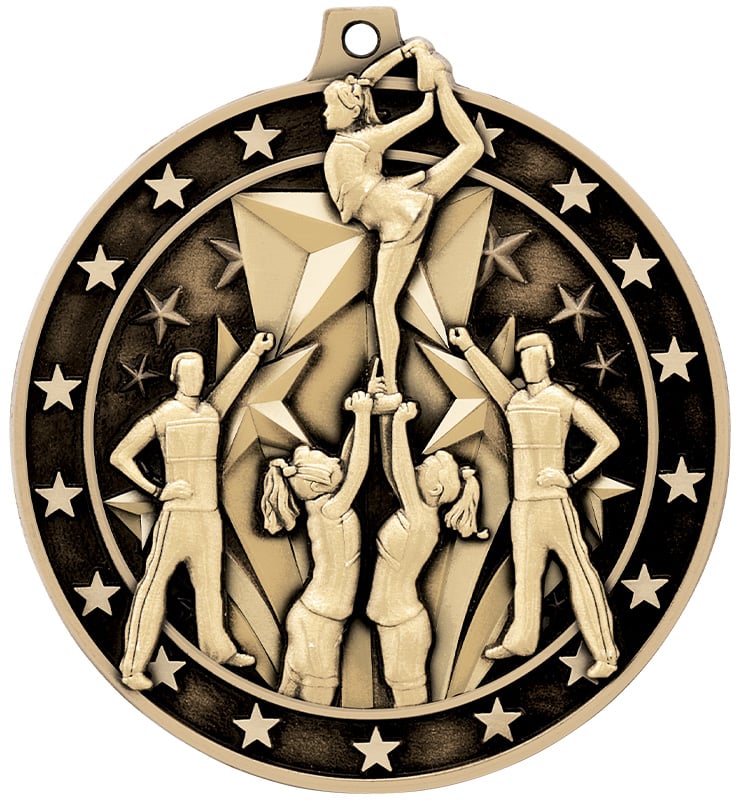 2" All Star Cheer Medal