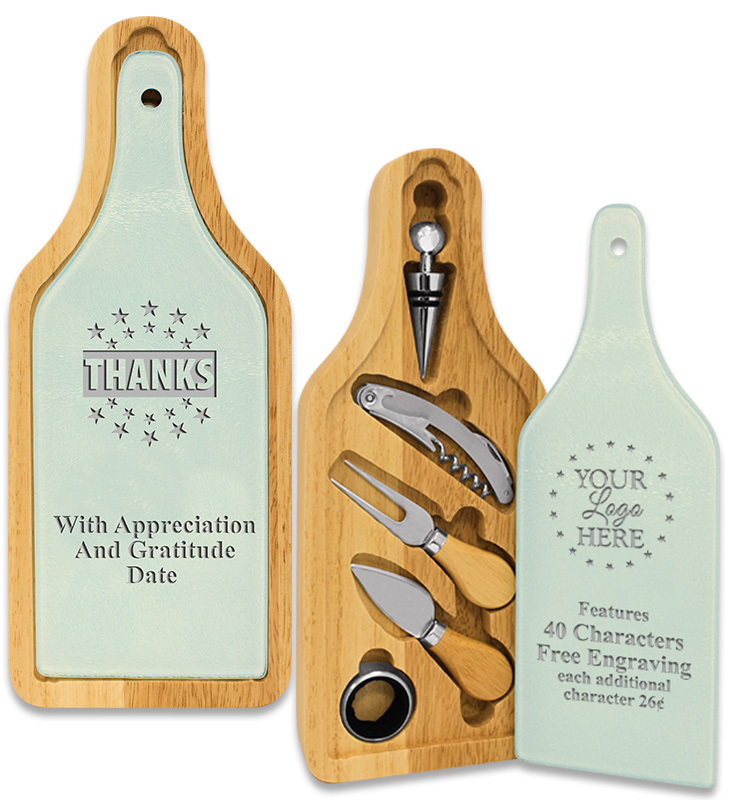 6 Piece Wine & Cheese Set