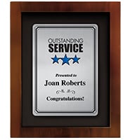 Premium Shadow Box Frame Plaque With Neutral Plates