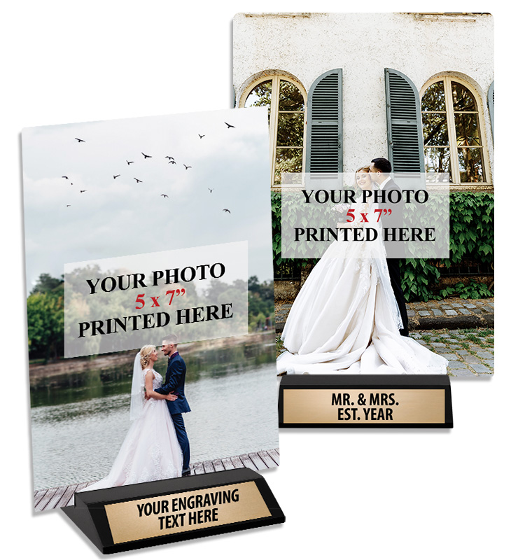 Vertical Metal Photo Display Tile