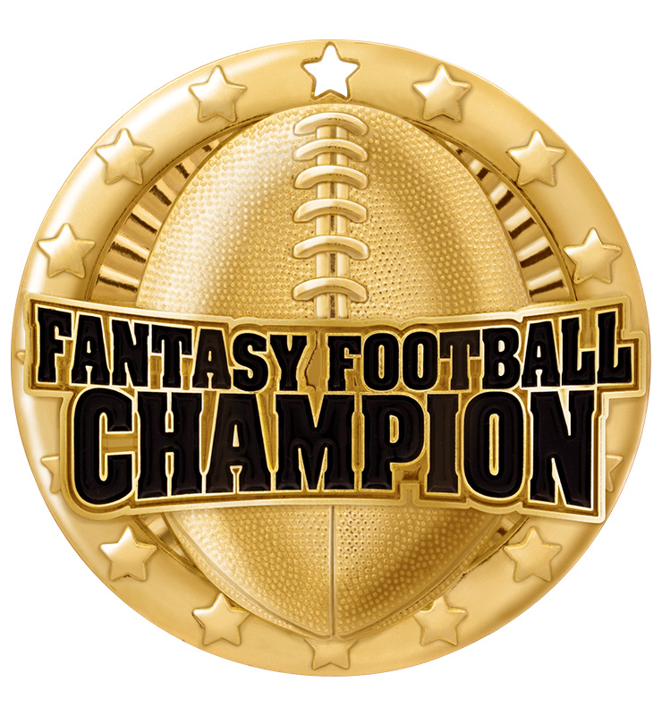 2" Fantasy Football Blaze Medal