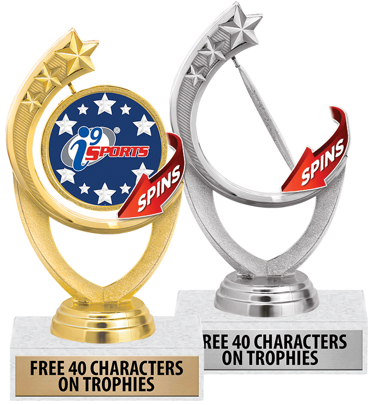 6 1/4" i9 Sports Comet Spinner Insert Trophies