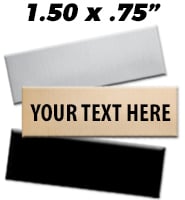 1.50"W x 0.75"H Engraving Plates