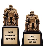 Fantasy Football Quarterback Armchair Stud Trophies