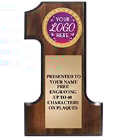 Number One Wood Plaque With Insert