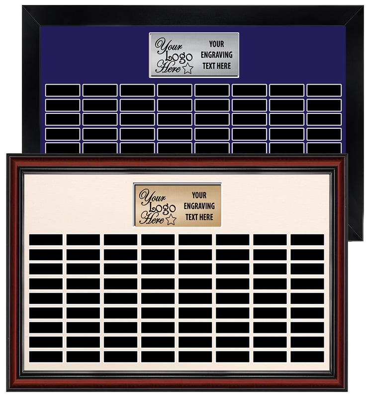 72 Plate Landscape Frame Perpetual Plaque