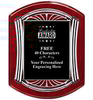 Rosewood Roman Silver Plaque