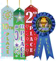 1st Thru 10th Place Ribbons