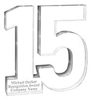 15 Year Recognition Acrylic