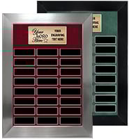 24 Plate Portrait Frame Perpetual Plaque