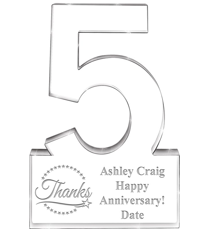 5 Years Of Service Acrylic