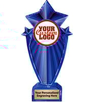 8" Stargram Blue Icicle Trophy