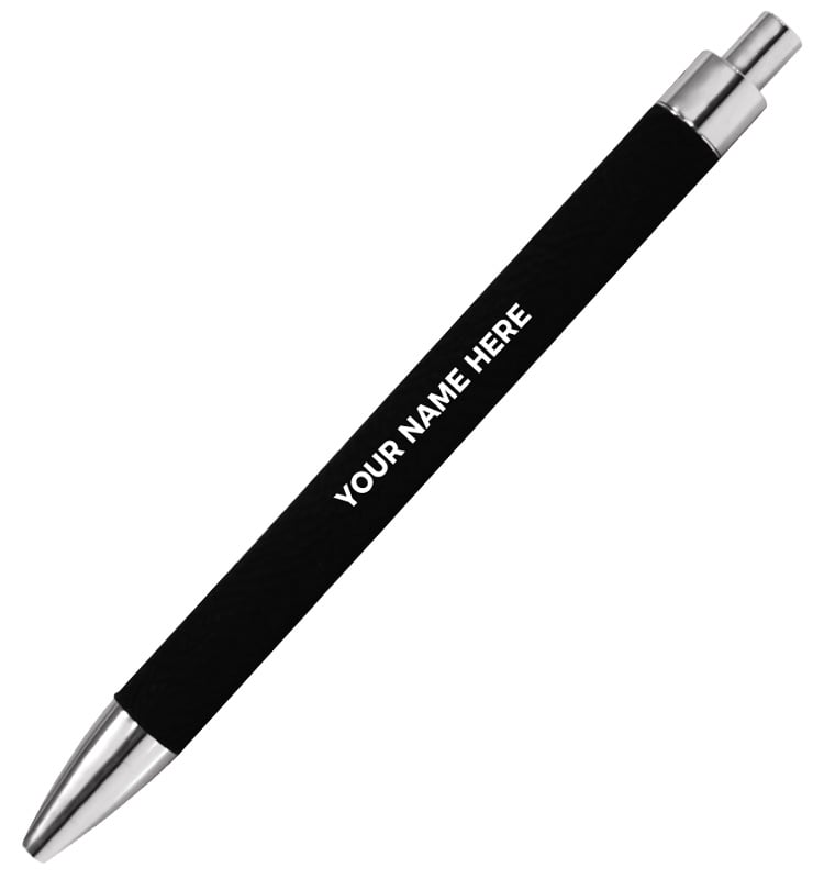 Leatherette Black Pen