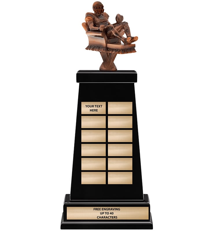 Fantasy Football Couch Potato Varsity Perpetual Trophy