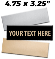 4.75"W x 3.25"H Engraving Plates