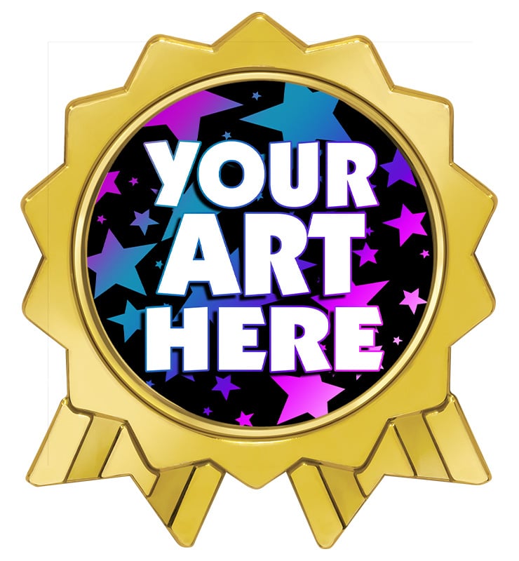 1.375" Rosette Ribbon Insert Pin