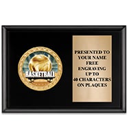 Black Shiny Horizontal Insert Plaque