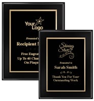 Glossed Ebony Plaques