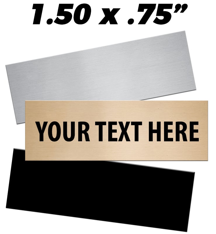 1.50"W x 0.75"H Engraving Plates