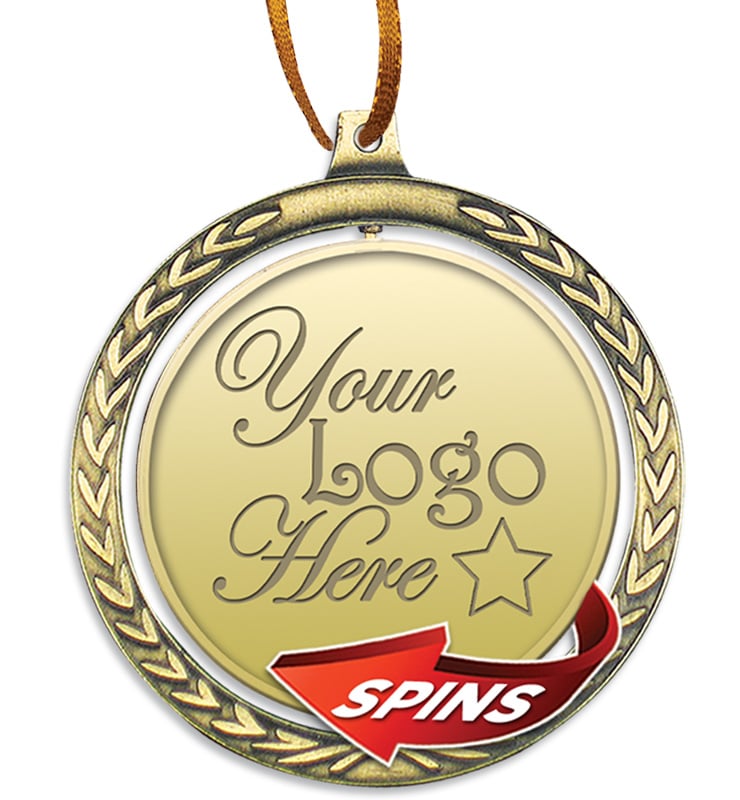 2 1/2" Spin Medallion Ornament