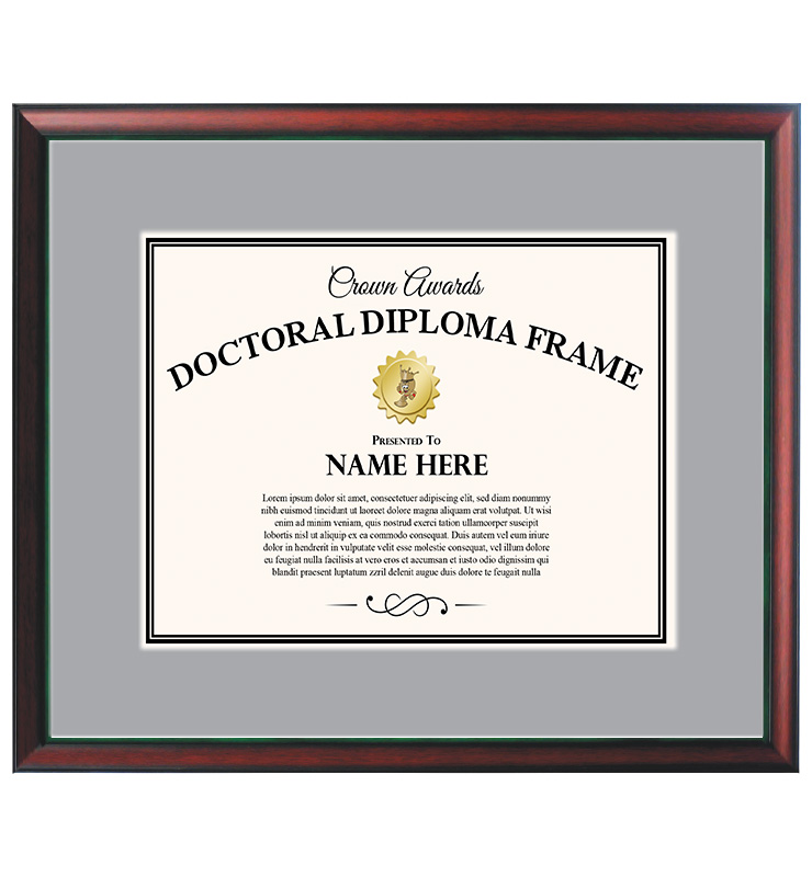 Mahogany Doctorate Diploma Frame&nbsp;