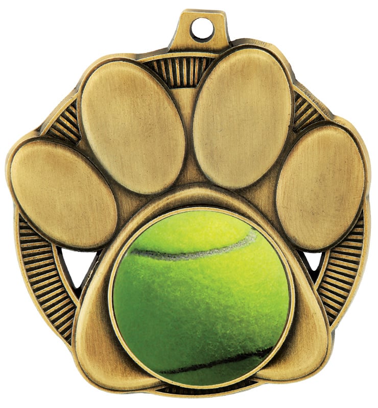 2" Paw Print Mascot Insert Medal