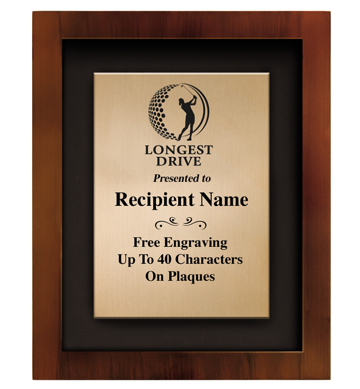 Golf Shadow Box Frame Plaque