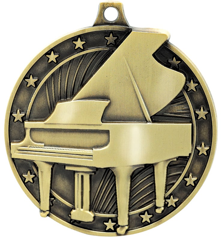 2" Grand Piano Medal