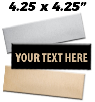 4.25"W x 4.25"H Engraving Plates