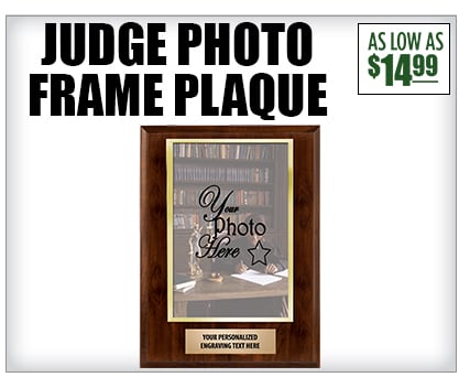 Judge Photo Frame Plaque
