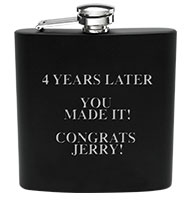 Black Stainless Steel Flask
