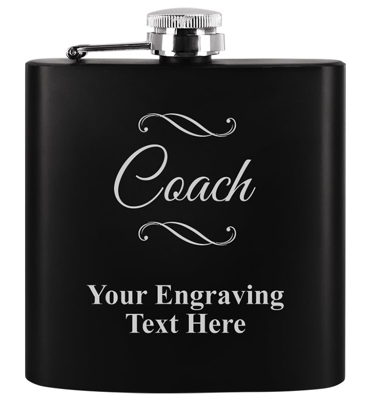 Black Stainless Steel Flask
