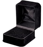 Black Velvet Deluxe Ring Box