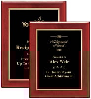 Glossed Rosewood Plaques 