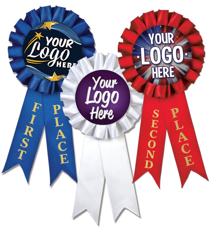 Custom Insert Rosette Ribbons