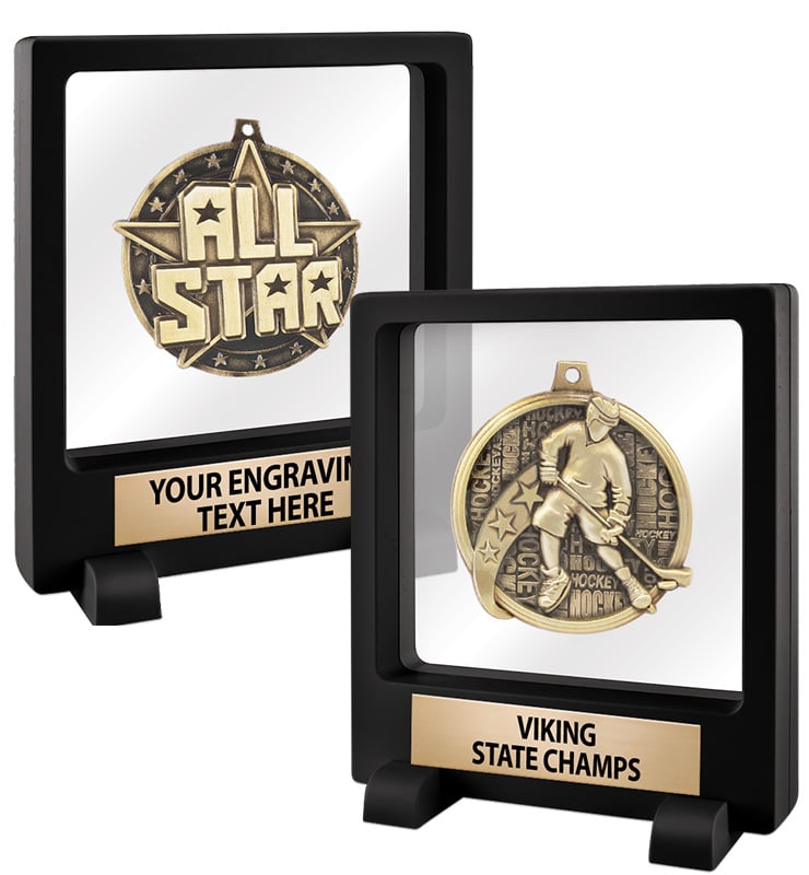 Floating Medal Display