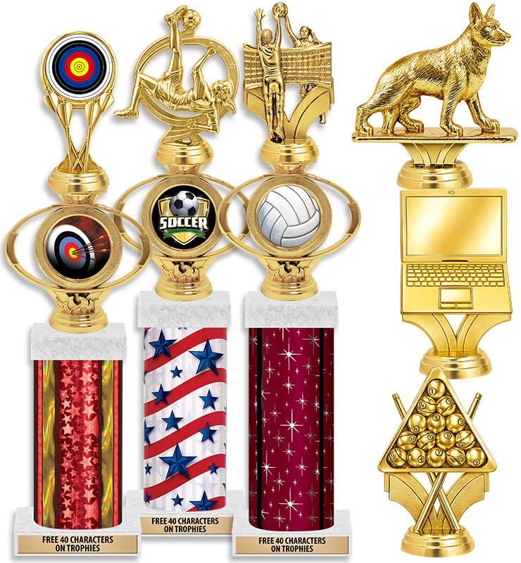 Deluxe Oval Insert Trophies