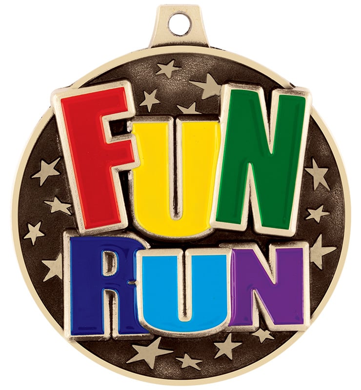 2" 3D Fun Run Medals