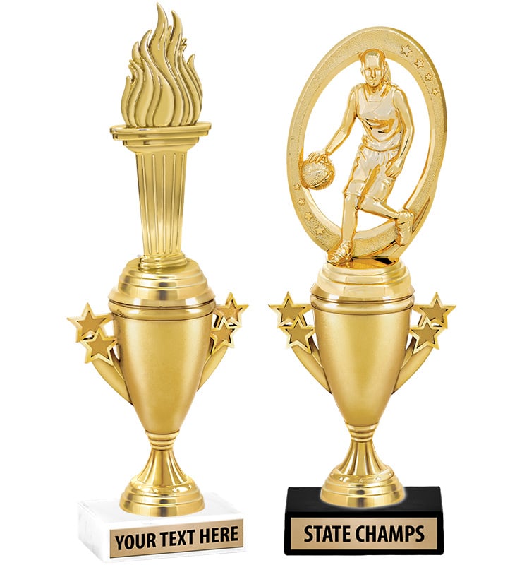 Starburst Cup Trophy With Figure