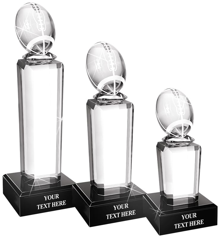 Onyx Pedestal Football Awards
