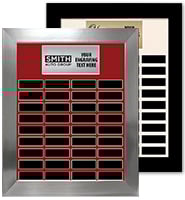 36 Plate Portrait Frame Perpetual Plaque